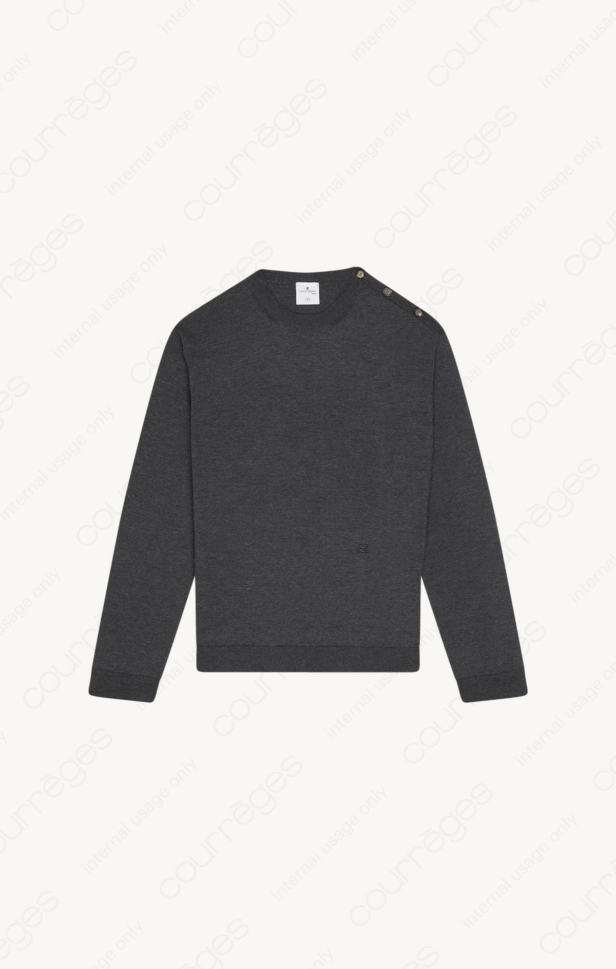 SHOULDER SNAPS LIGHT WOOL