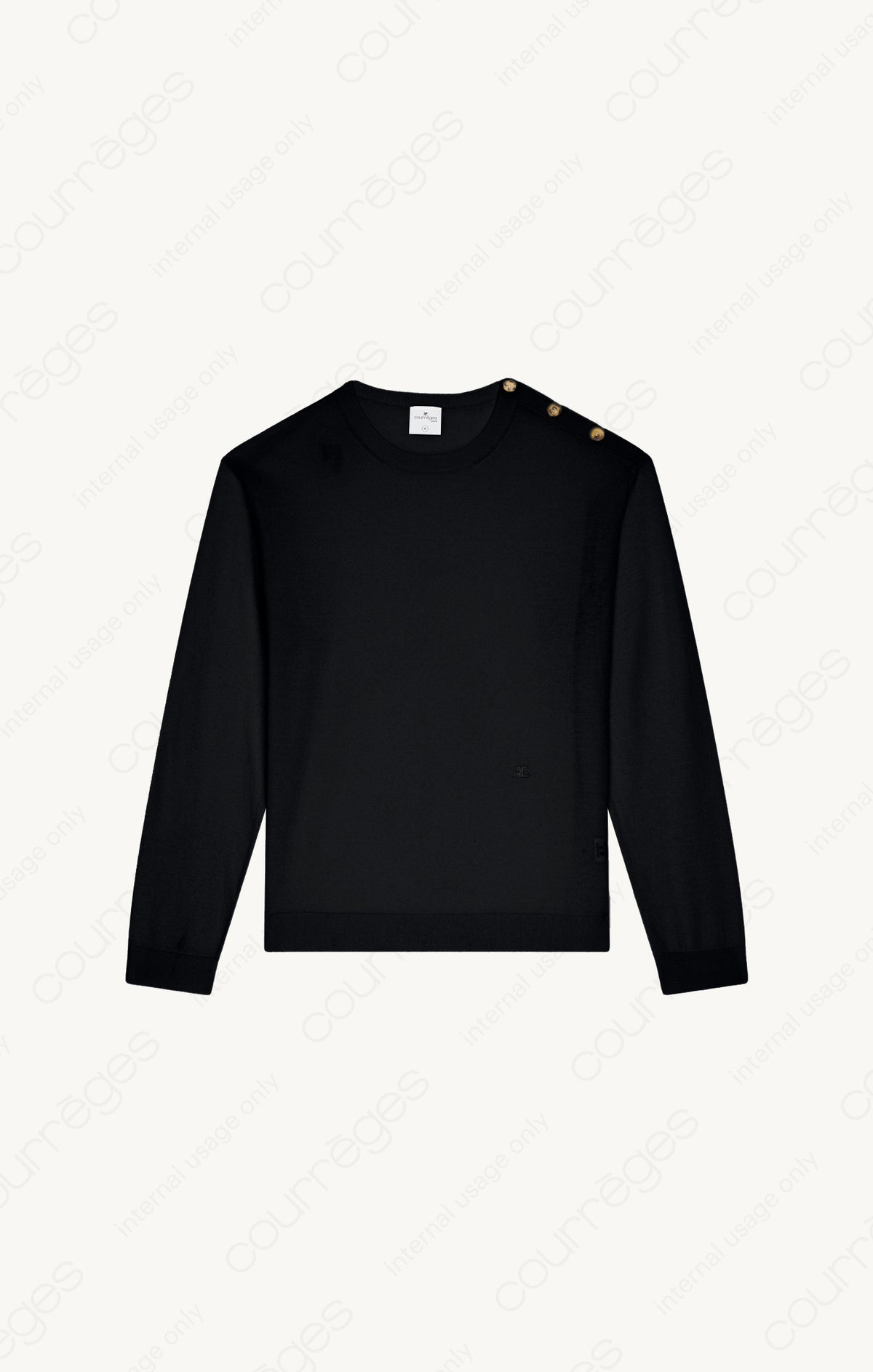 PRIX MARQUE : 140 / SHOULDER SNAPS LIGHT WOOL
