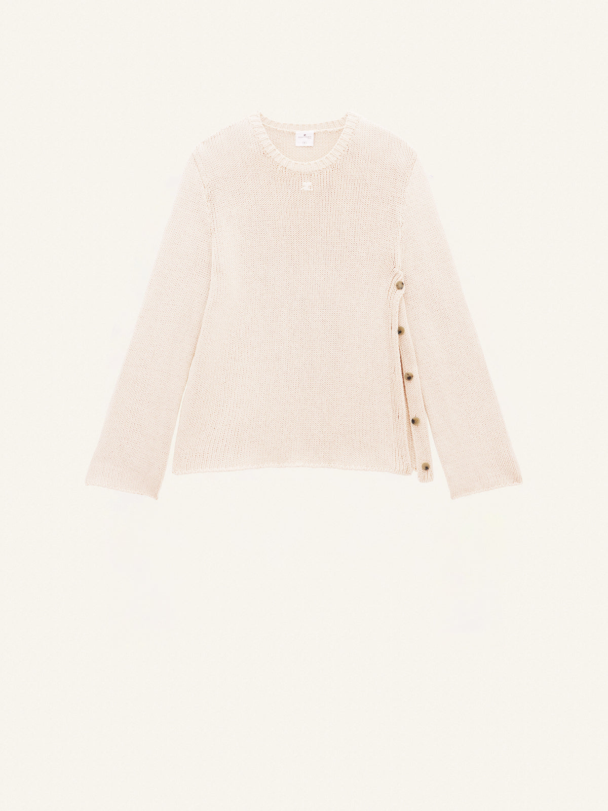OPEN SIDE LINEN KNIT
