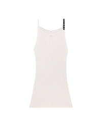Robe débardeur en maille côtelée - Lime Stone