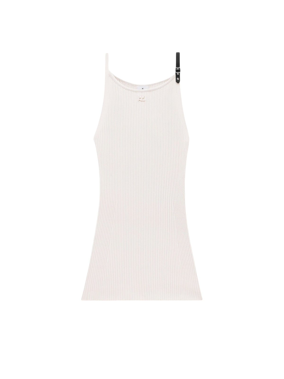 Robe débardeur en maille côtelée - Lime Stone