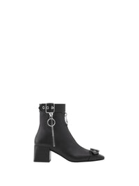 36pcs NEW / BOTTINES GOGO EN CUIR  - Black