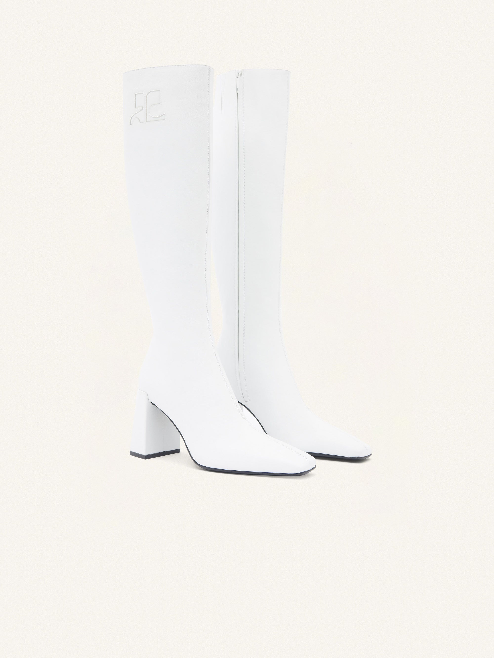 28pcs NEW / BOTTE HÉRITAGE EN CUIR  - Heritage white