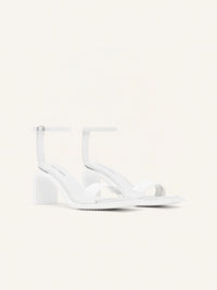 8pcs NEW / SANDALES STREAM CUIR  - Heritage white