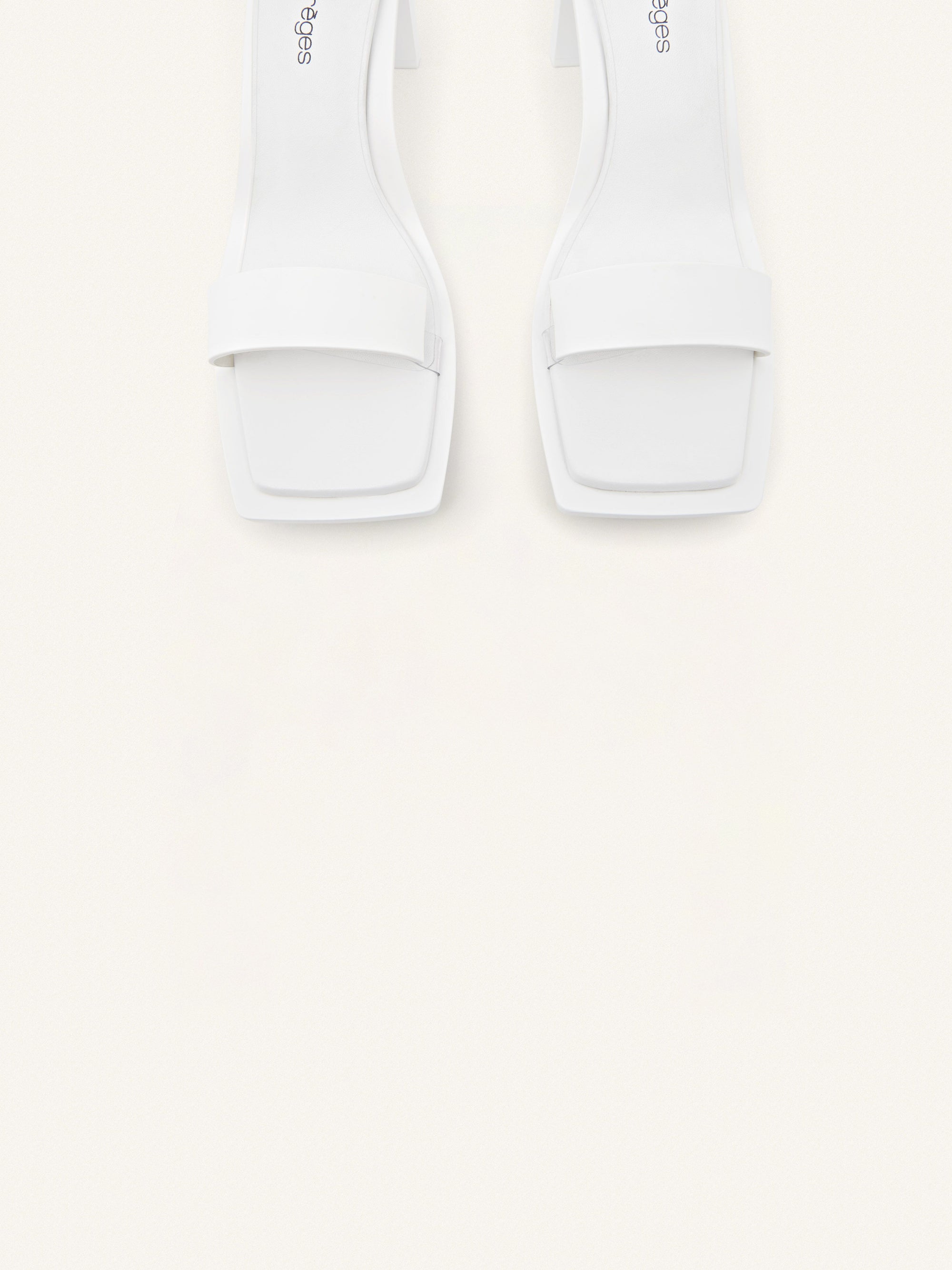 8pcs NEW / SANDALES STREAM CUIR  - Heritage white