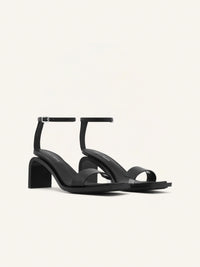8pcs NEW / SANDALES STREAM CUIR  - Black
