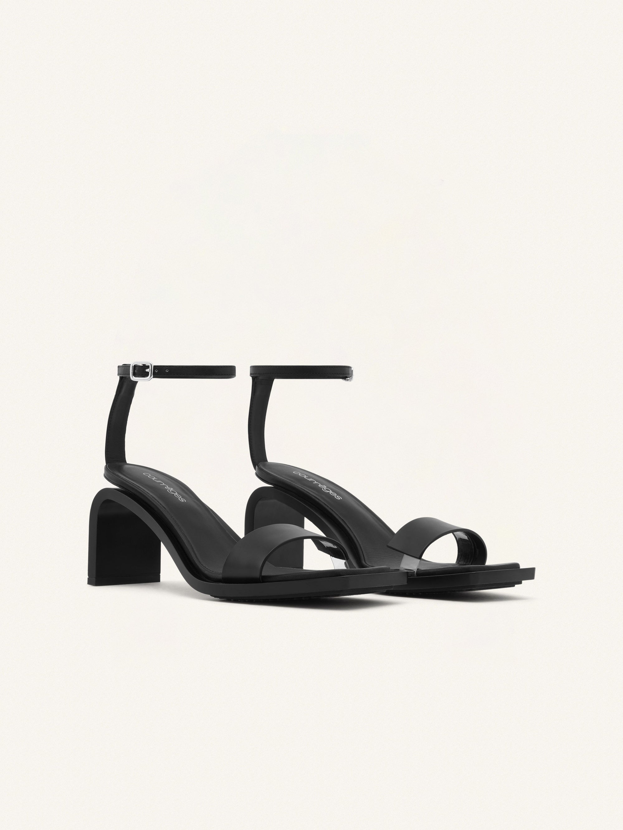 8pcs NEW / SANDALES STREAM CUIR  - Black