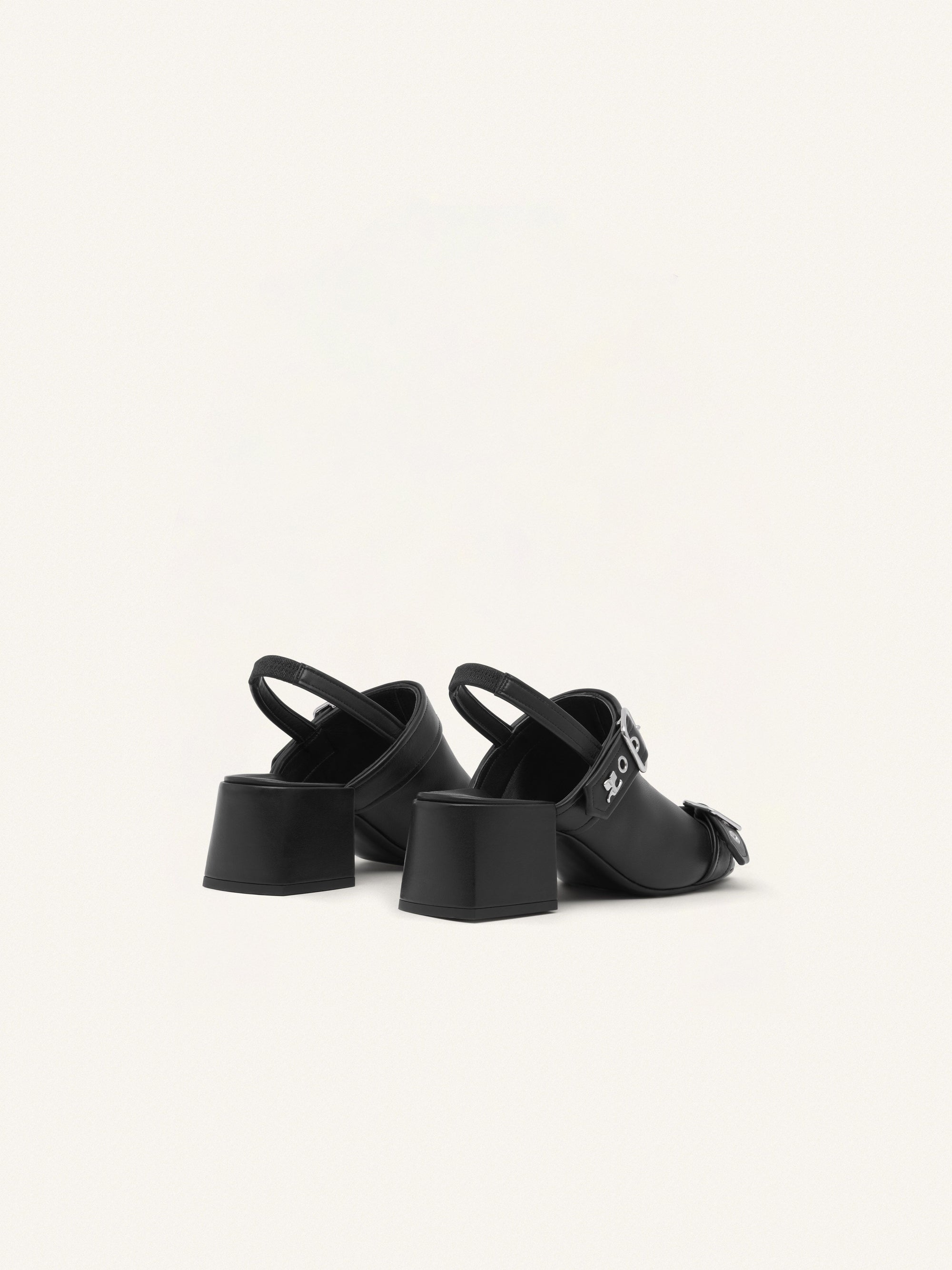 5pcs NEW / SANDALES GOGO CUIR  - Black