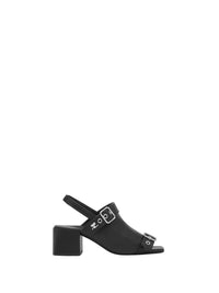 5pcs NEW / SANDALES GOGO CUIR  - Black
