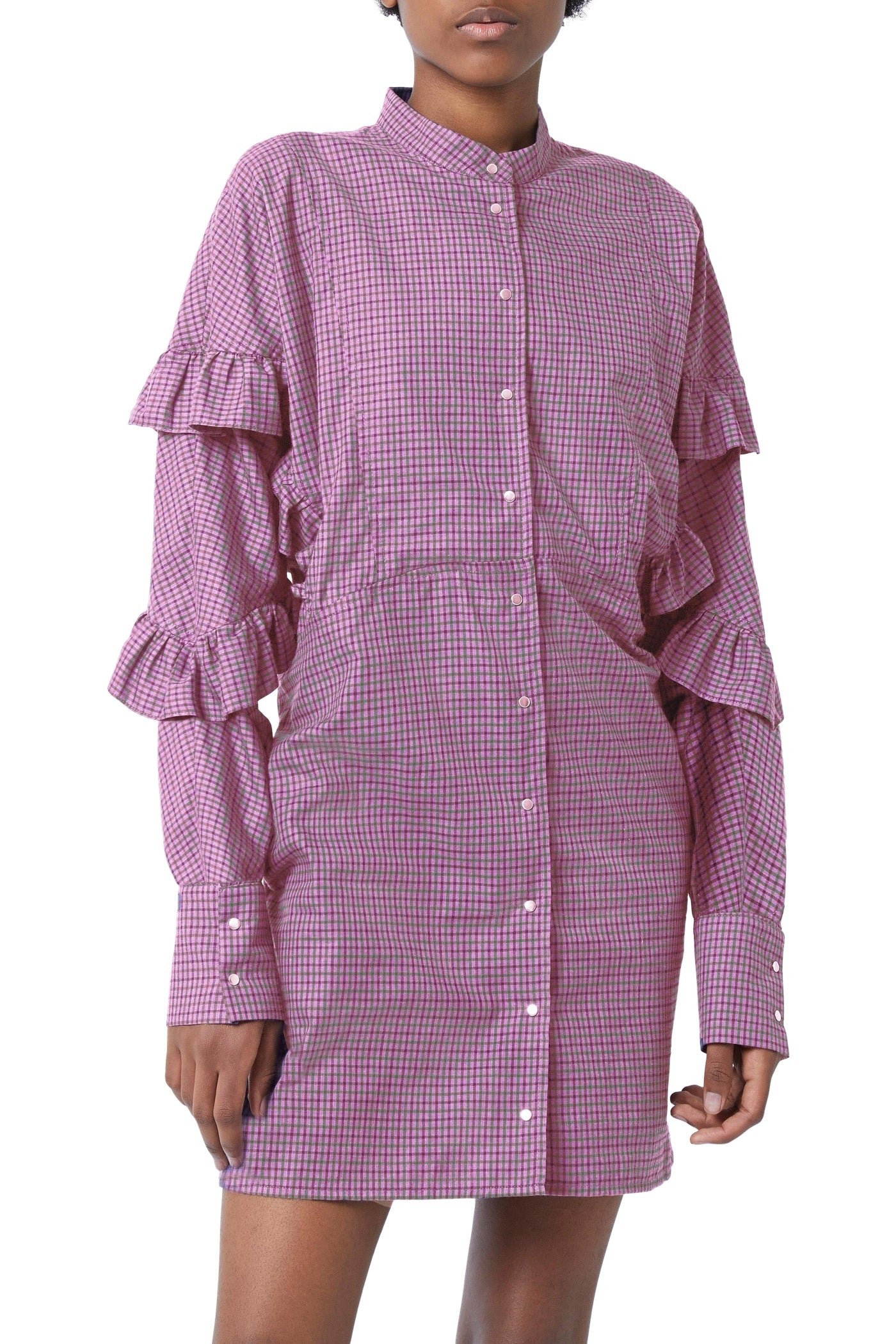 Robe courte Tell Isaac en coton - Rose
