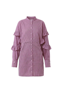 Robe courte Tell Isaac en coton - Rose