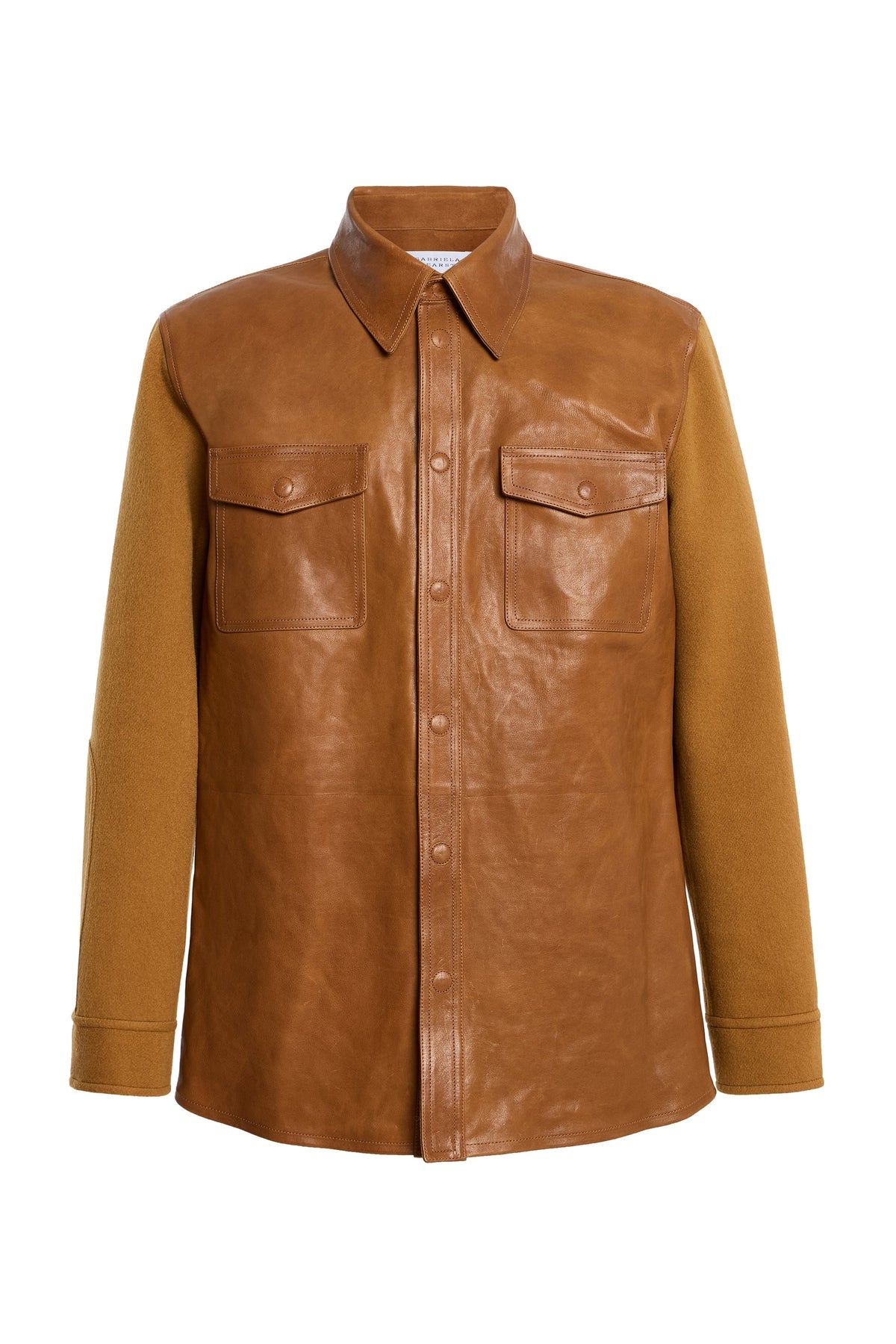 Lucas Overshirt en rouille goat daim