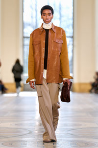 Lucas Overshirt en rouille goat daim