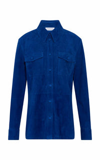 Cobalt / Chemise John en cuir - Cobalt