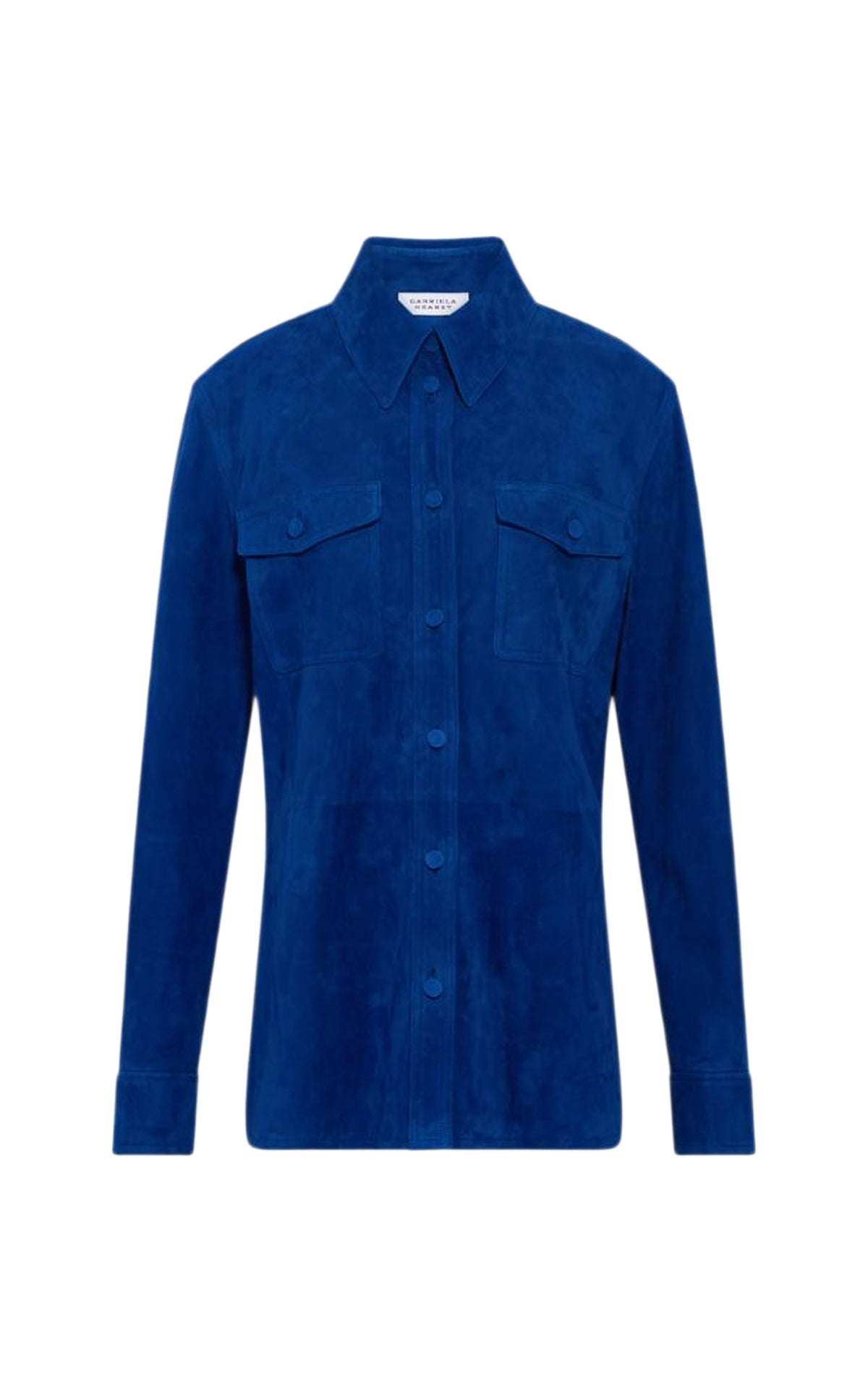 John leather shirt - Cobalt