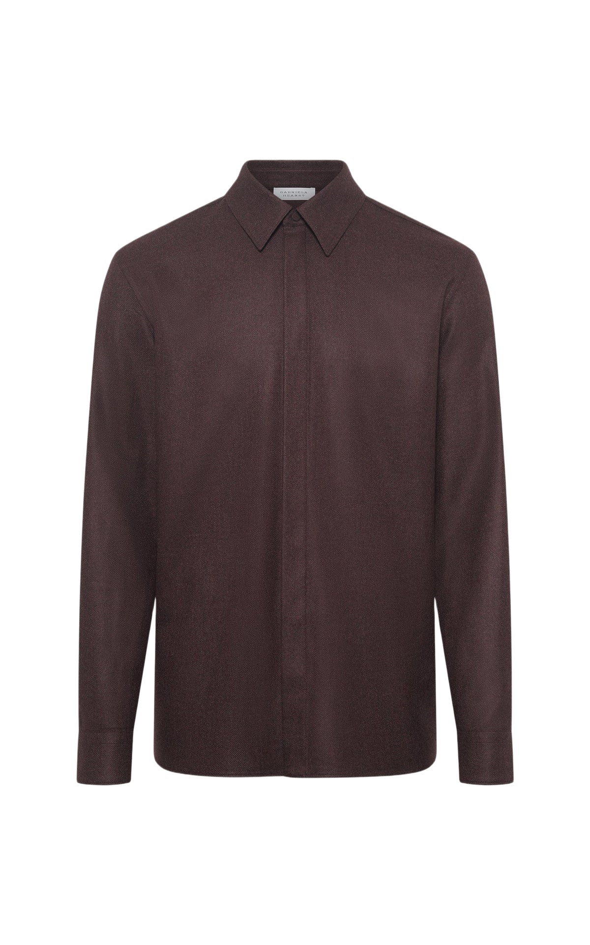 Burnt Sienna / Chemise Abbe en laine - Burnt Sienna