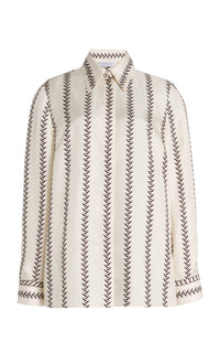 Cruz Shirt en ivoire lightweight cachemire