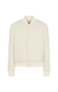 Ivory / Bomber Brandon en cachemire et laine - Ivory