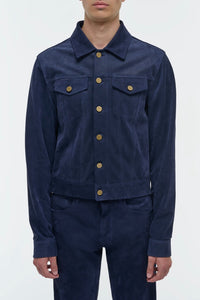 Uruguayan Blue / Veste Barry en coton - Uruguayan Blue