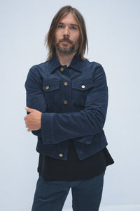 Barry Trucker en uruguayan bleu recyclé coton indigo