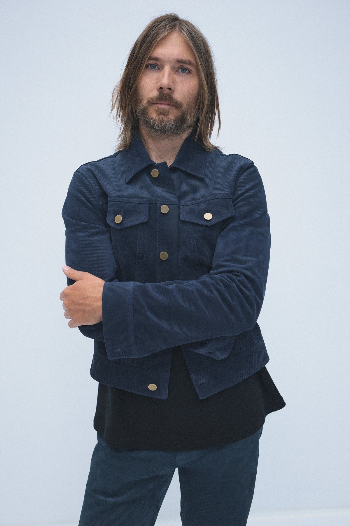 Barry Trucker en uruguayan bleu recyclé coton indigo