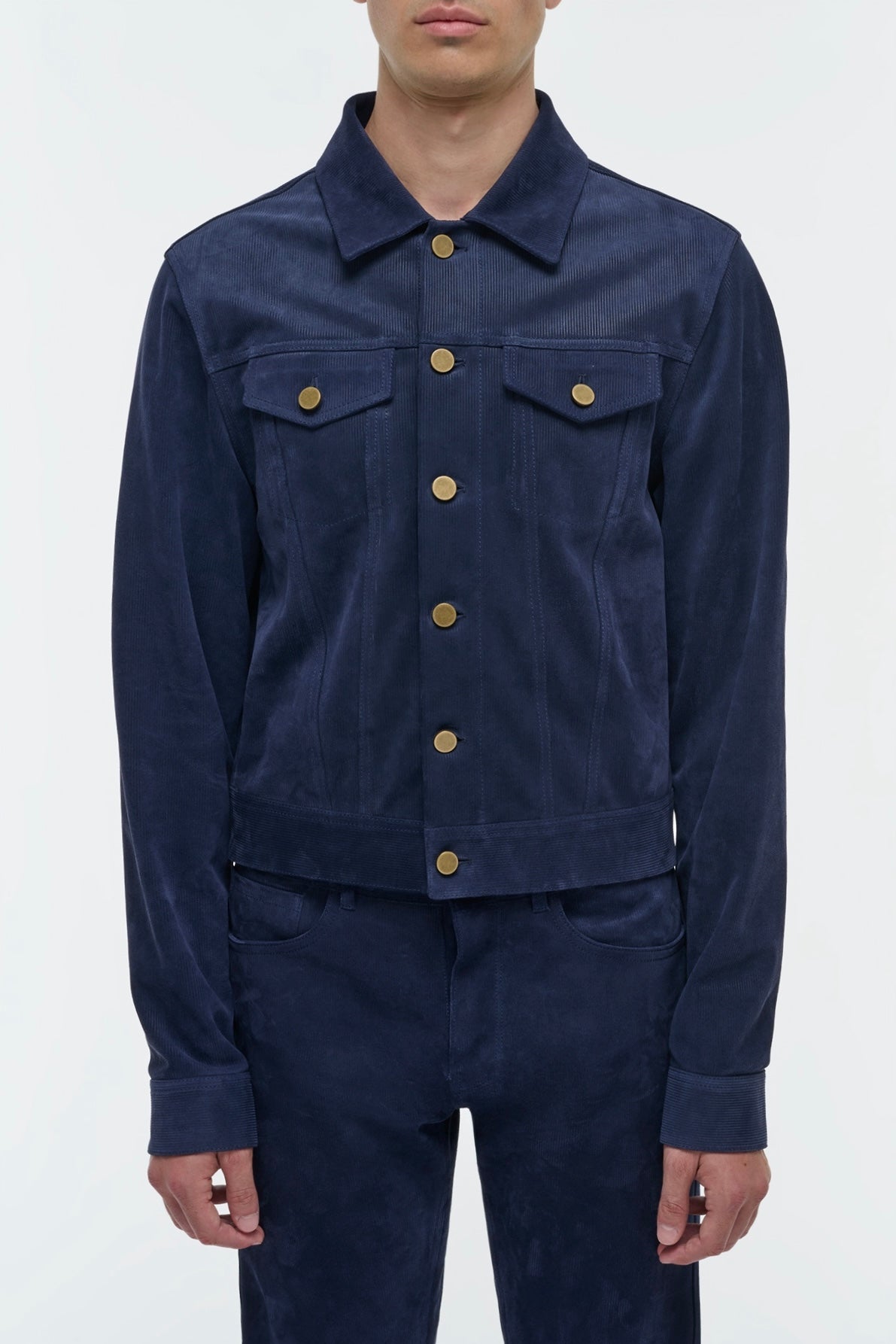 Barry Trucker en uruguayan bleu recyclé coton indigo