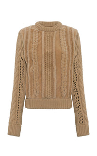 Natural / Pull Toth en peau lainée - Natural