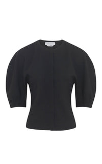 Top Waverly en laine - Black