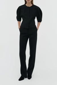 Black / Top Waverly en laine - Black