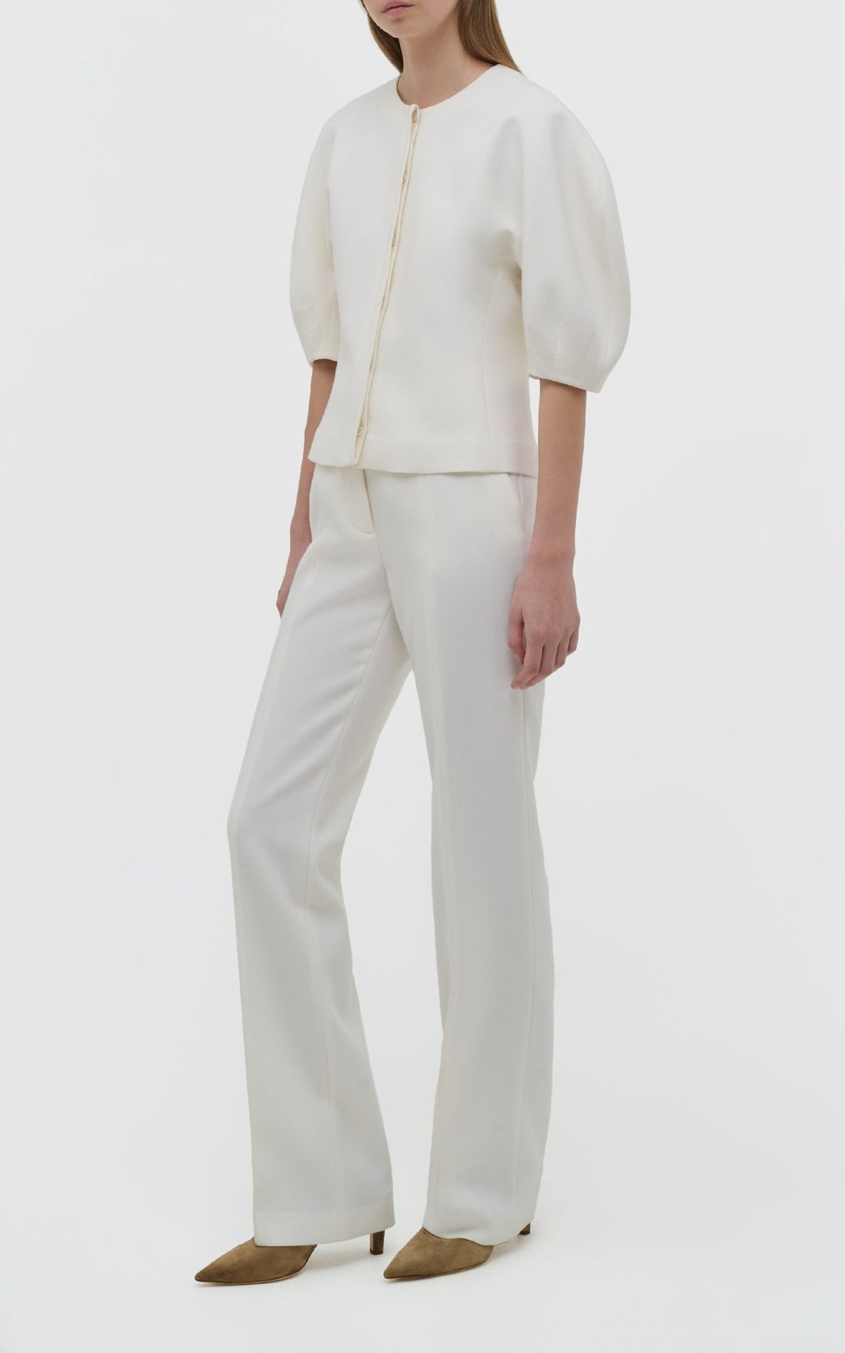 Ivory / Top Waverly en laine - Ivory
