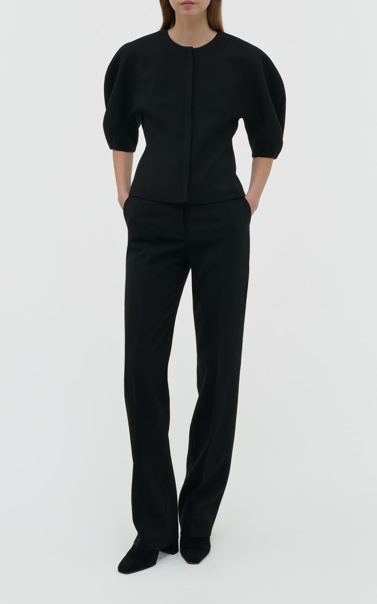 Black / Pantalon Cecilia en laine - Black