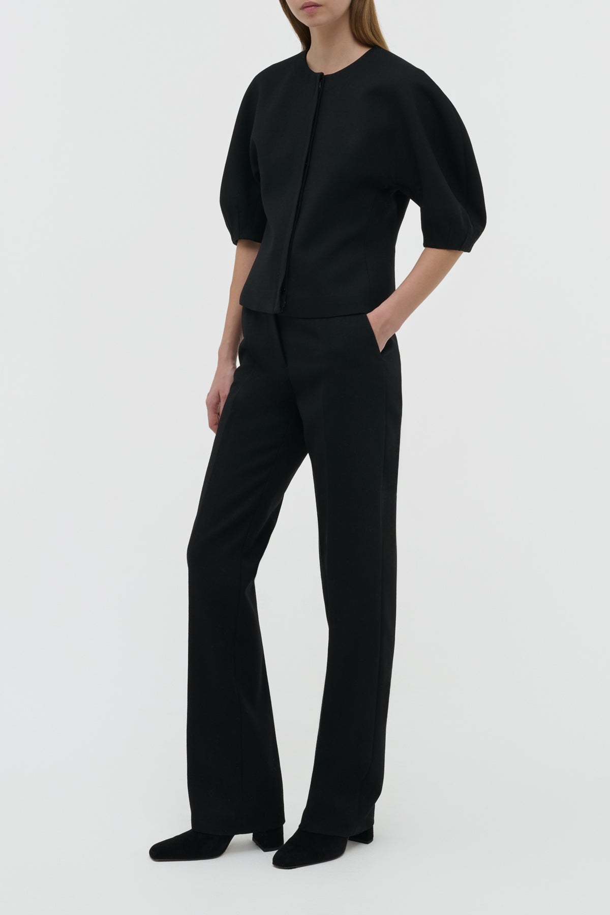 Black / Pantalon Cecilia en laine - Black