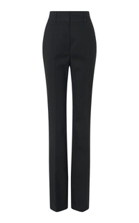Cecilia Pant en noir eco soft laine drap de costume