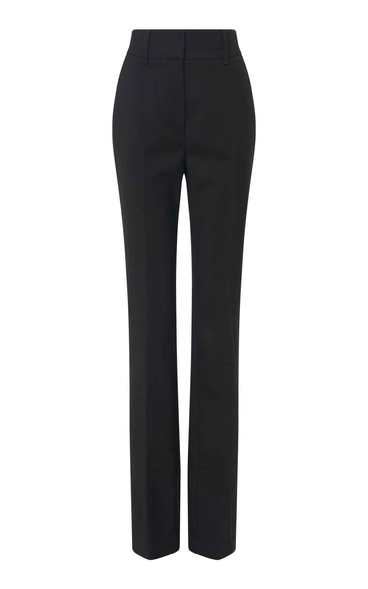 Cecilia Pant en noir eco soft laine drap de costume