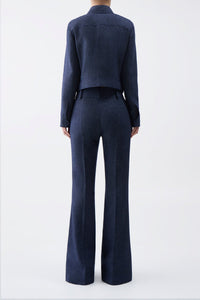 Navy / Pantalon Rhein en laine - Navy