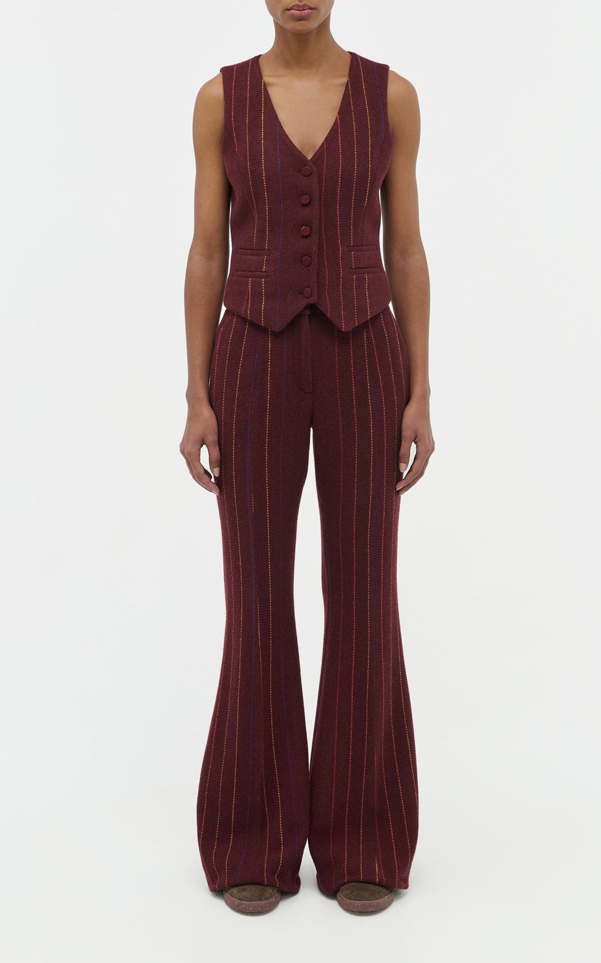Burnt Sienna Multi / Pantalon Rhein en laine - Burnt Sienna Multi