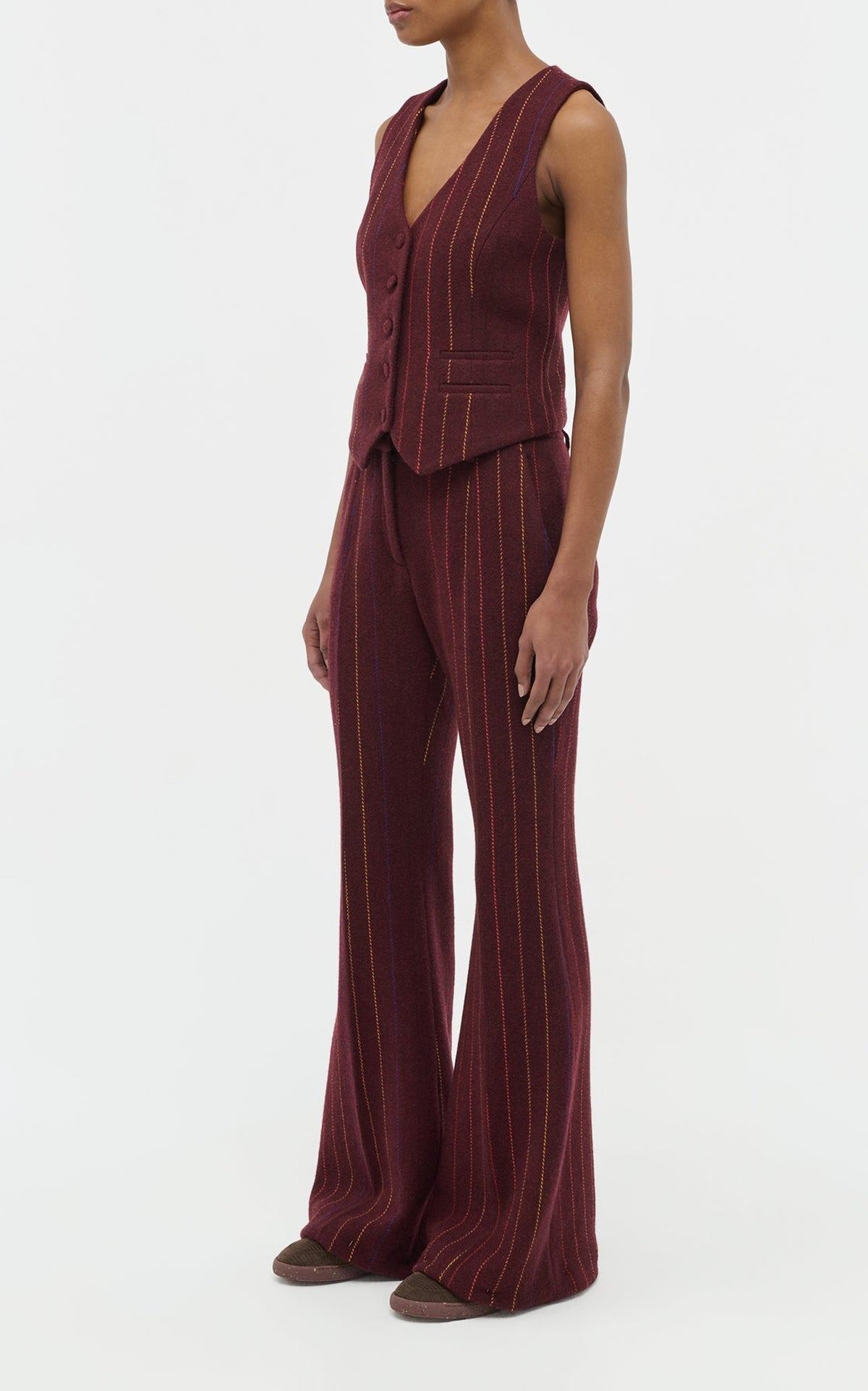 Burnt Sienna Multi / Pantalon Rhein en laine - Burnt Sienna Multi
