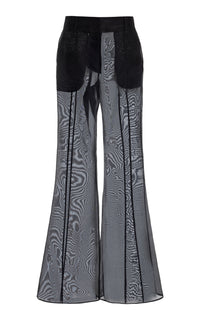 Rhein Pant en noir eco soft laine drap de costume