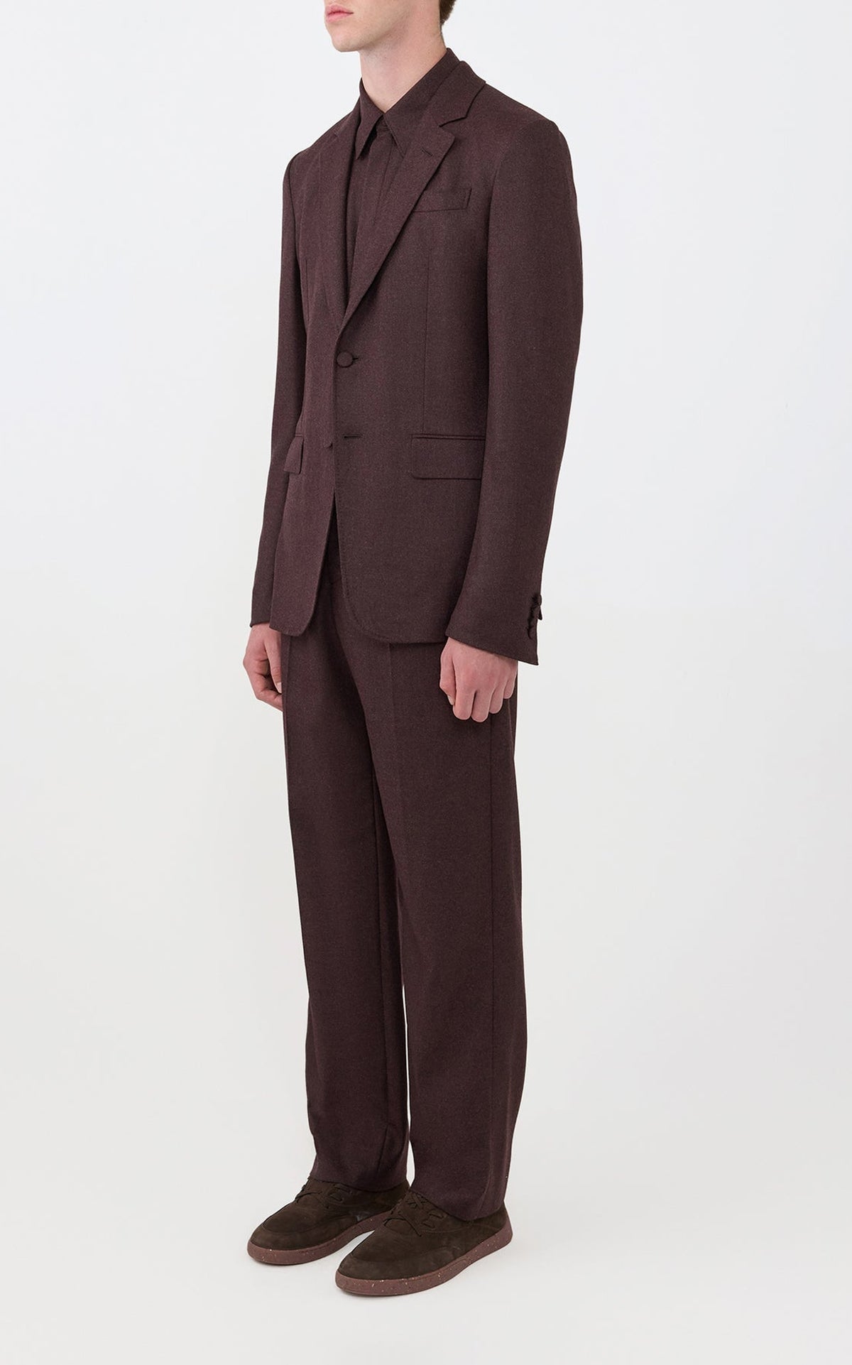 Burnt Sienna / Pantalon Harold en laine - Burnt Sienna
