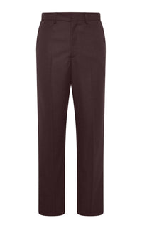 Harold Trouser en terre de sienne brûlée laine cachemire flanelle