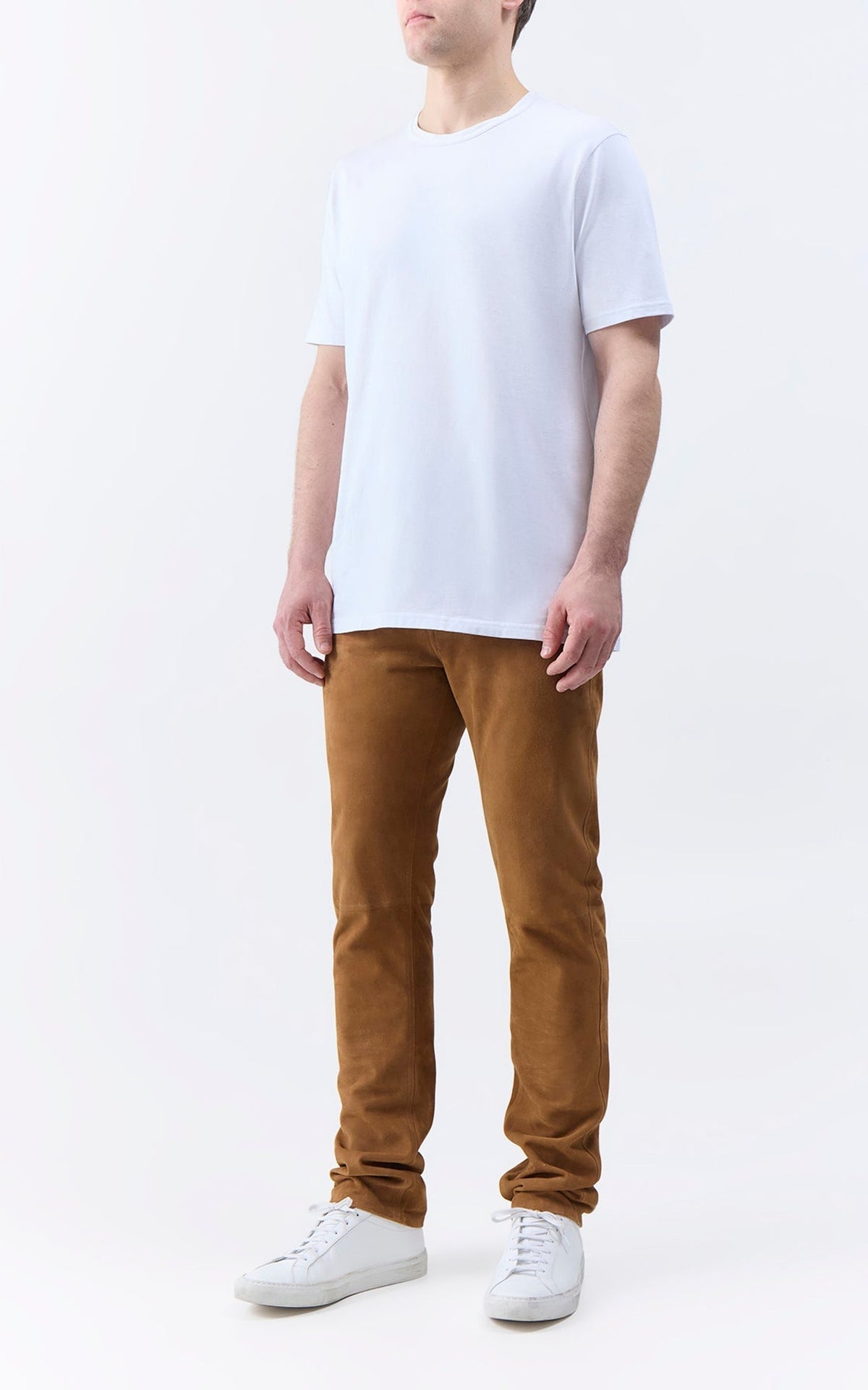 Camel / Pantalon Anthony en cuir - Camel