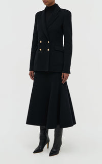 Black / Jupe Patterson en cachemire - Black