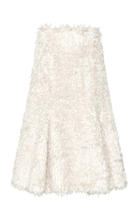 Patterson Skirt en ivoire soie fur