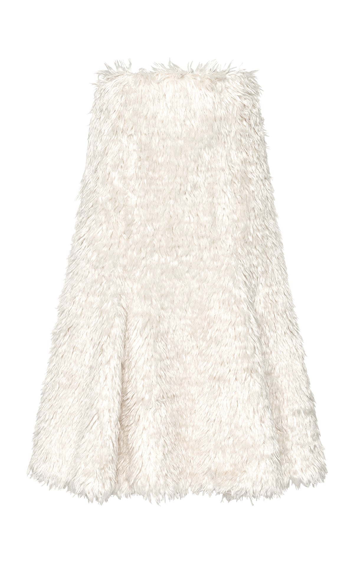 Patterson Skirt en ivoire soie fur