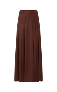 Burnt Sienna / Jupe Wesley en laine - Burnt Sienna