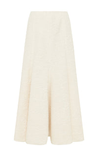 Amy Skirt en ivoire eco cachemire bouclette