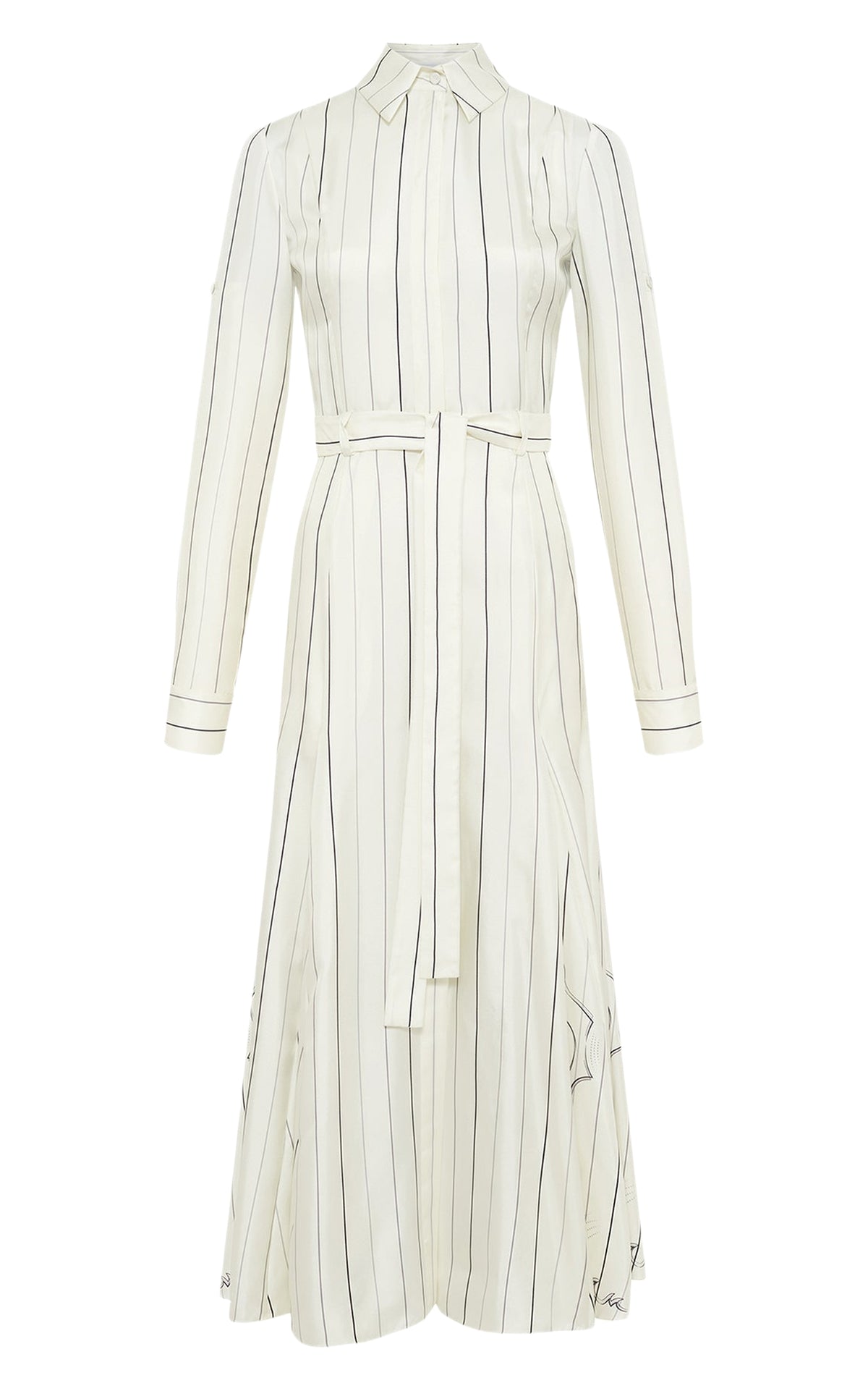 Ivory Multi / Robe-chemise Galway en soie - Ivory Multi