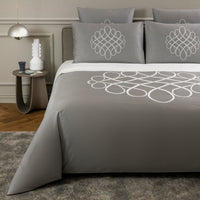 MONOGRAM YD PIAZZATO / DOUBLE KING PARURE HOUSSE DE COUETTE AVEC 2 TAIE D'OREILLER 50X80