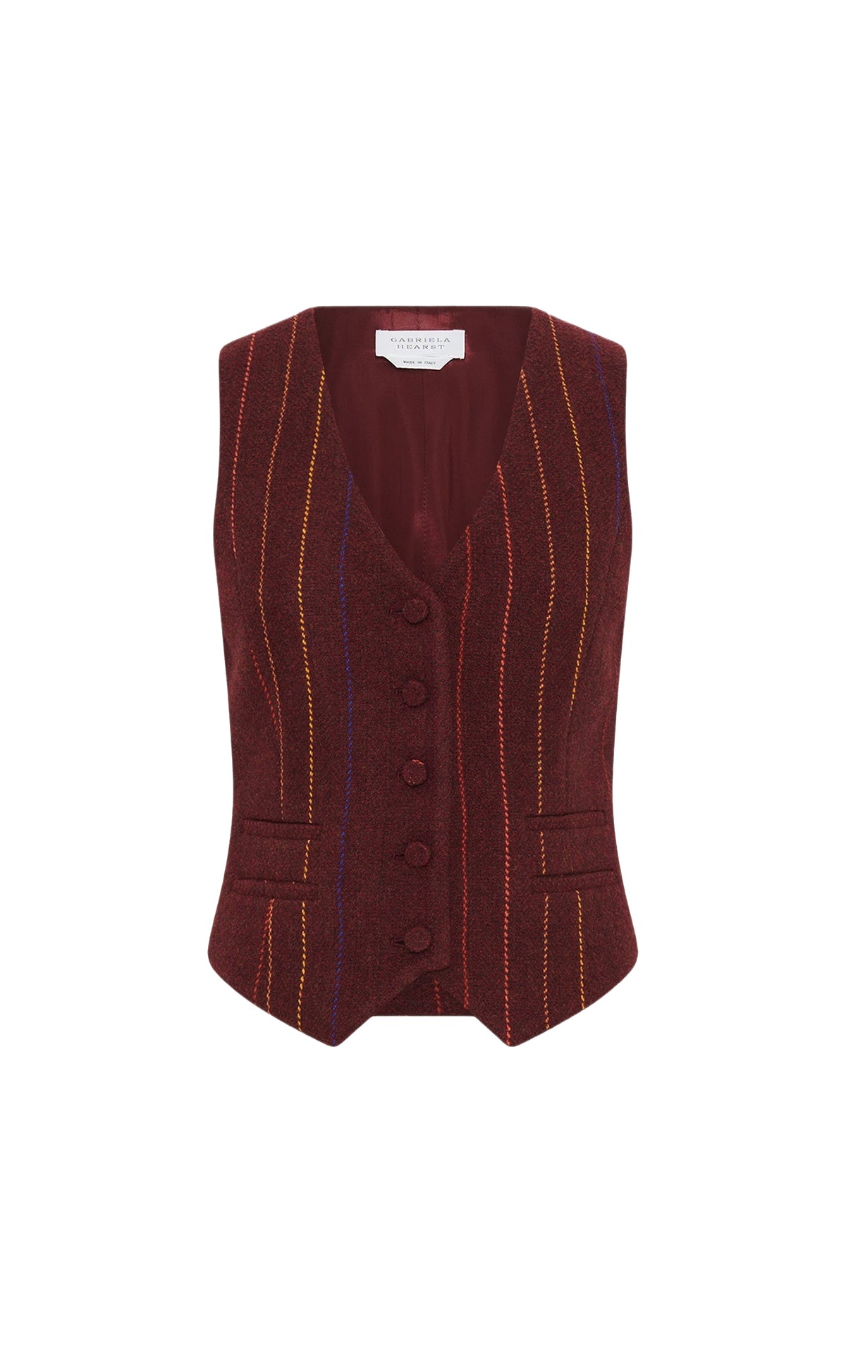 Coleridge wool vest - Burnt Sienna Multi