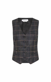 Gilet Coleridge en laine - Charcoal Multi